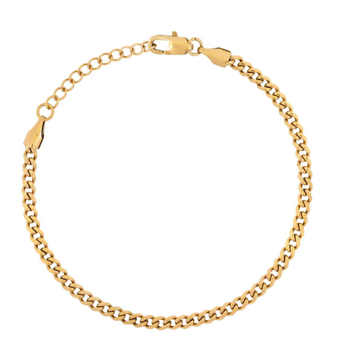 Mini Curb Bracelet - Gold