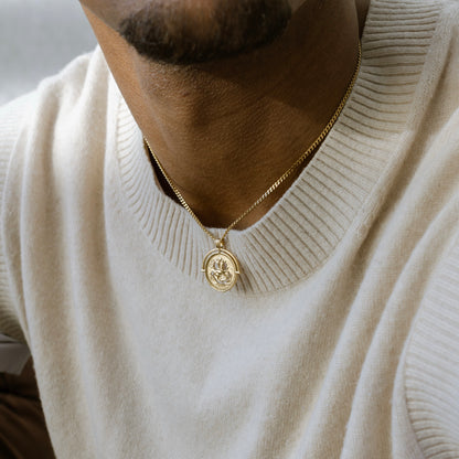 Smiley Sovereign Coin Necklace